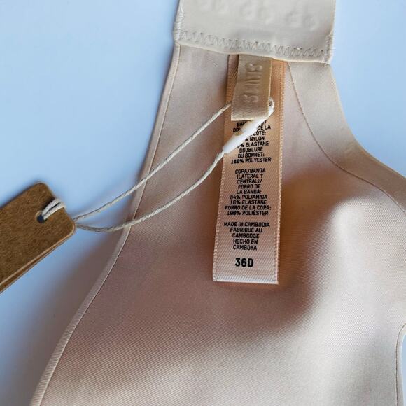 Skims Ultimate Push Up Plunge Bra Sand  Size 36D - Picture 7 of 8